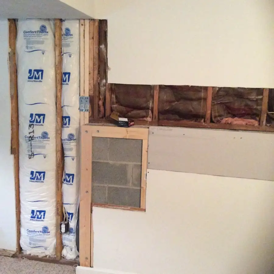 Wall insulation replacement during Contents Cleaning & Restoration in Grandville
